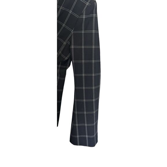 Banana Republic Womens Navy Blue Window Pane Flare Sleeve Blazer Career Size 2 - Picture 3 of 6